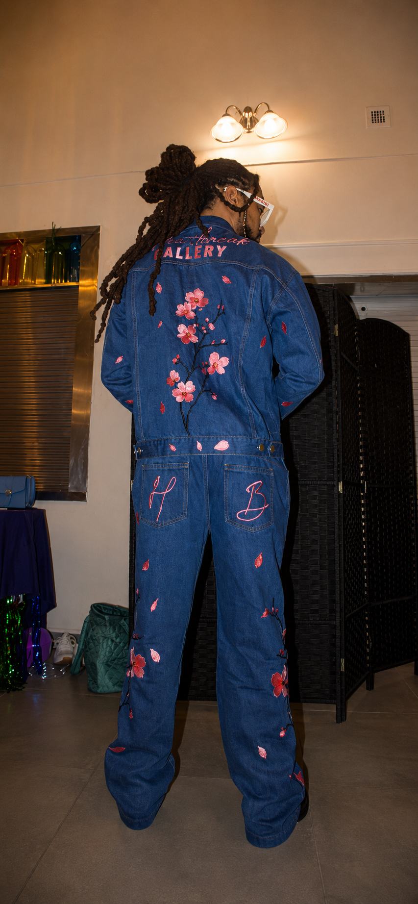 Custom Cherry Blossom Denim Set — Summer Series (Pre-Order)