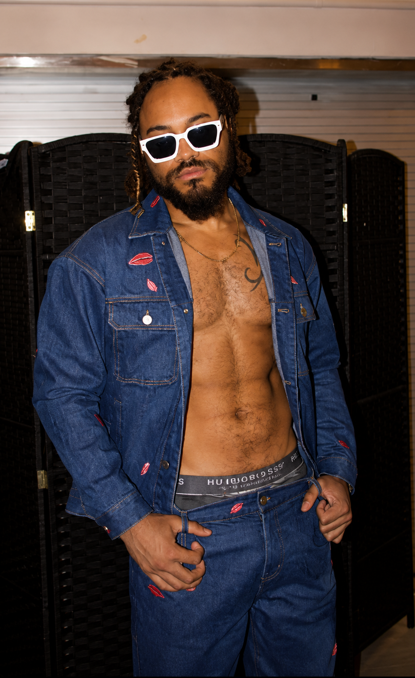 Custom Cherry Blossom Denim Set — Summer Series (Pre-Order)
