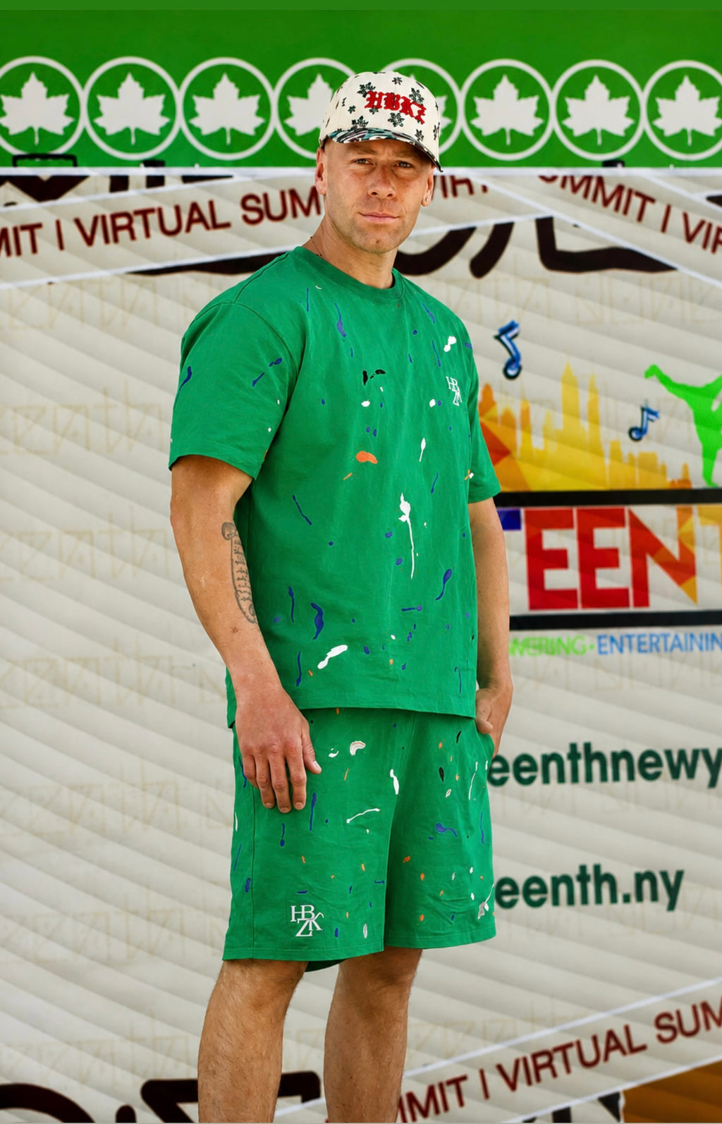 Splatter Paint T-Shirt & Shorts Set (Pre-order)