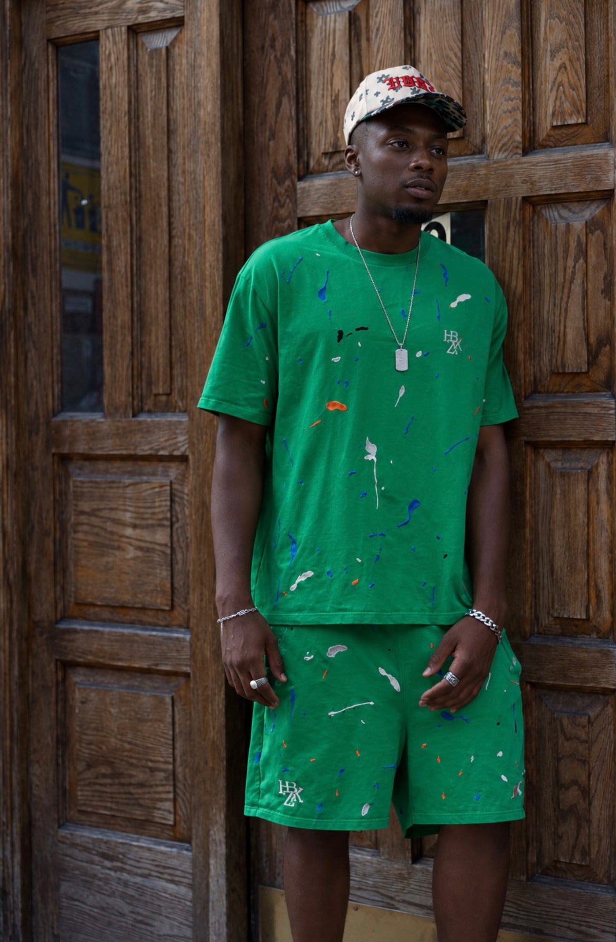 Splatter Paint T-Shirt & Shorts Set (Pre-order)